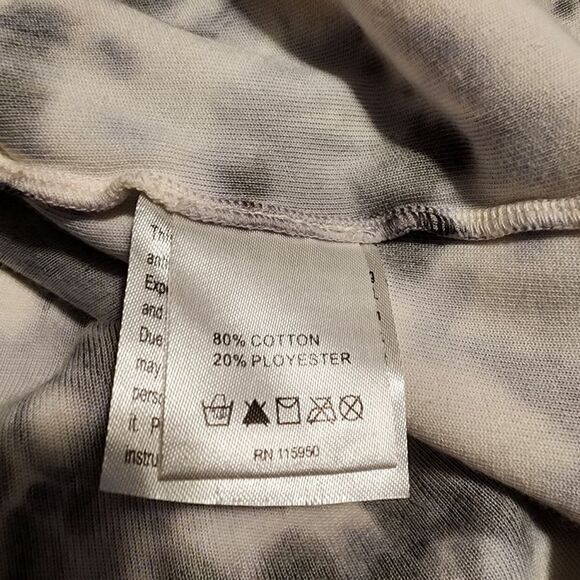 Royal Plush Womens Tie Dyed Velour Fitted Tunic Length Hoodie Size Small - Picture 6 of 8